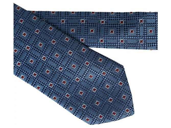 Dolce & Gabbana Blue Patterned % Silk Adjustable Men Tie - view 3