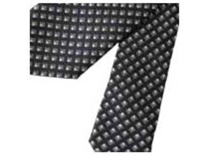 Dolce & Gabbana Dark Gray % Silk Patterned Adjustable Men Tie - view 4