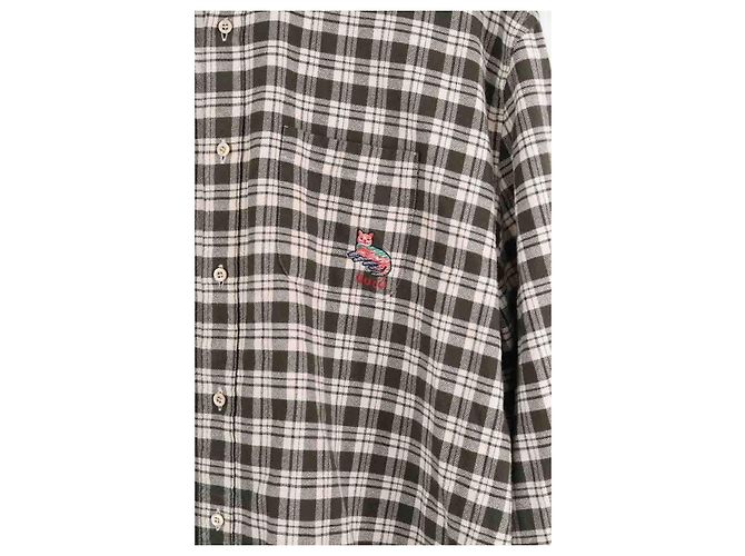 Camicia Gucci in cotone kaki L - vista 2