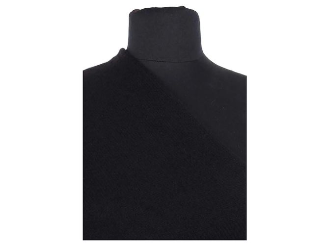 Eric Bompard schwarzer Oversize Kaschmir Poncho - Ansicht 2