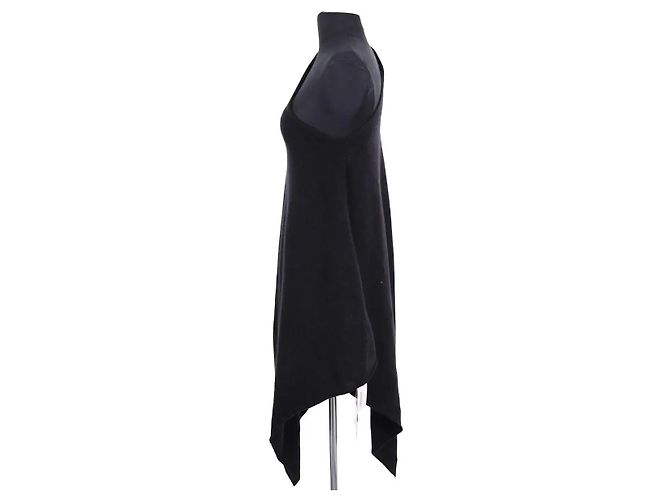 Eric Bompard schwarzer Oversize Kaschmir Poncho - Ansicht 3