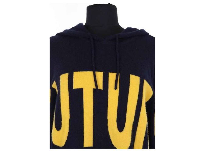 Autre Marque Marineblauer Kapuzenpullover - Ansicht 2