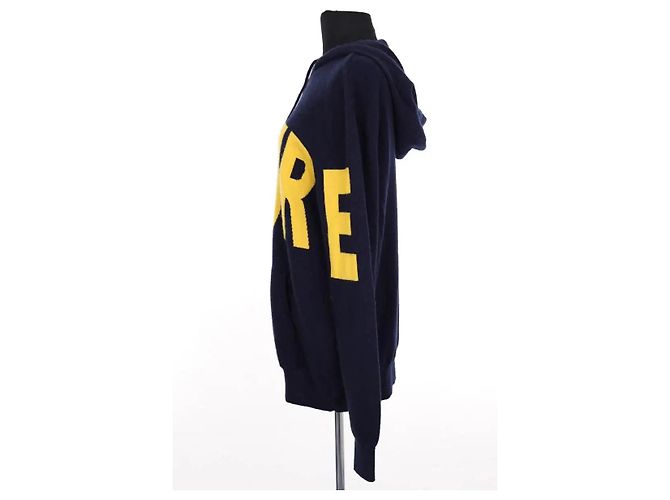 Autre Marque Marineblauer Kapuzenpullover - Ansicht 3
