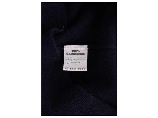 Autre Marque Marineblauer Kapuzenpullover - Ansicht 6