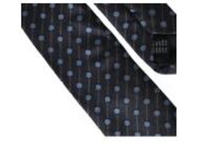 Dolce & Gabbana Cravatta regolabile in seta a pois blu scuro da uomo - vista 3