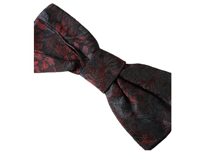 Dolce & Gabbana Papillon regolabile da uomo floreale grigio scuro - vista 2