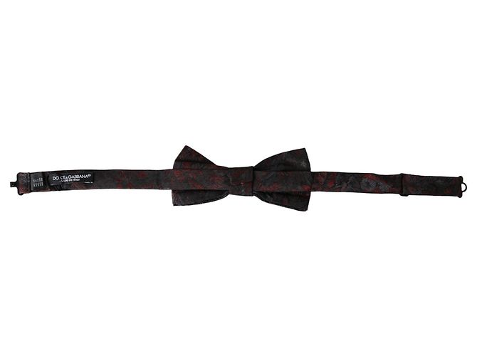 Dolce & Gabbana Papillon regolabile da uomo floreale grigio scuro - vista 3