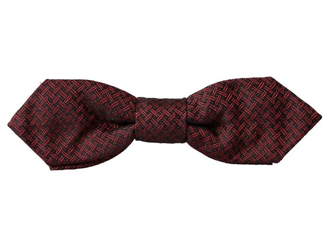 Dolce & Gabbana Papillon regolabile da uomo Red Silk Fantasy - vista 3