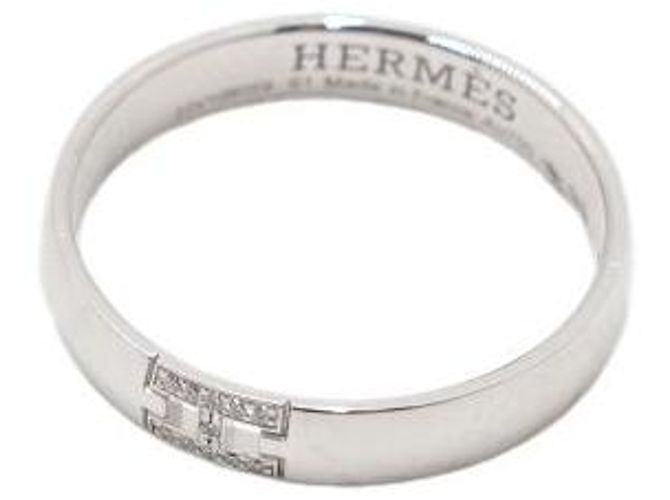 Hermès Ever Herakles Ehering aus Weißgold mit Diamanten Größe - Ansicht 2