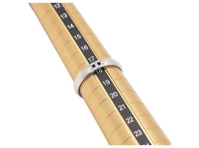 Hermès Ever Herakles Ehering aus Weißgold mit Diamanten Größe - Ansicht 5