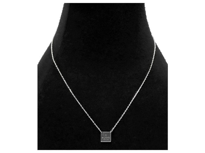 Gucci Collar de plata cuadrado - vista 5