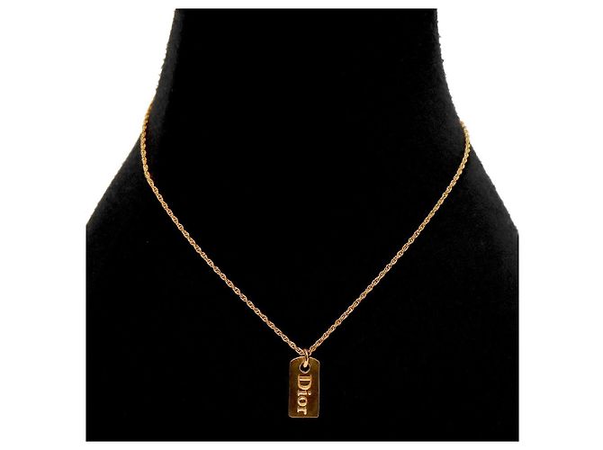 Dior Plate Gold Halskette - Ansicht 5