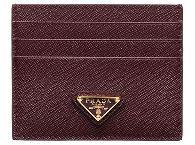 Prada Saffiano Logo Card Holder - view 9
