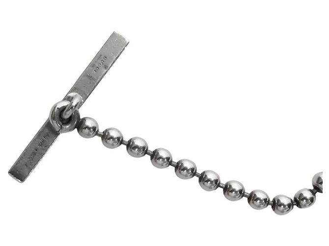 Gucci Collana a Barre Intrecciate Argento - vista 3