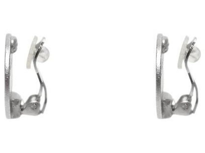 Chanel Orecchini rotondi placcati argento - vista 2