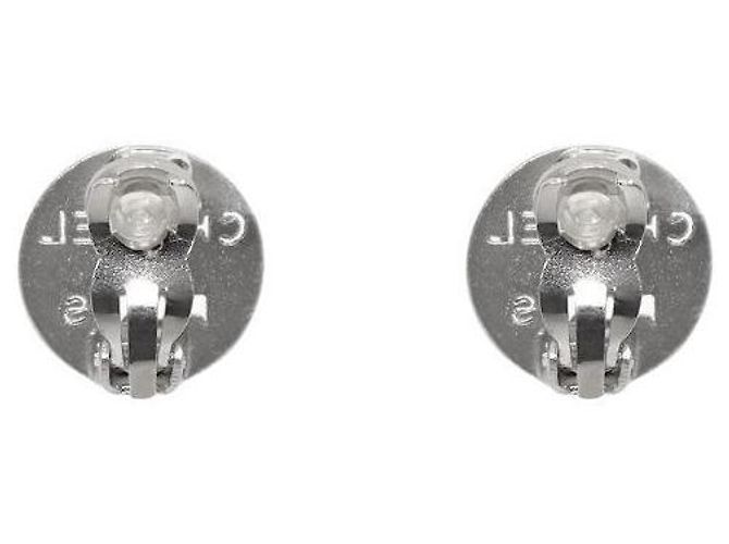 Chanel Orecchini rotondi placcati argento - vista 3