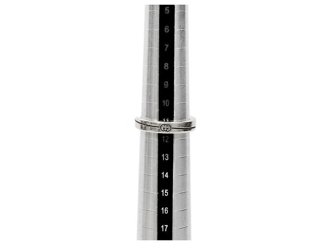 Gucci Anillo de plata entrelazado diagonal - vista 8