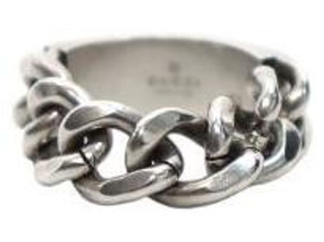 Gucci Anillo de plata con placa de esmalte verde - vista 3