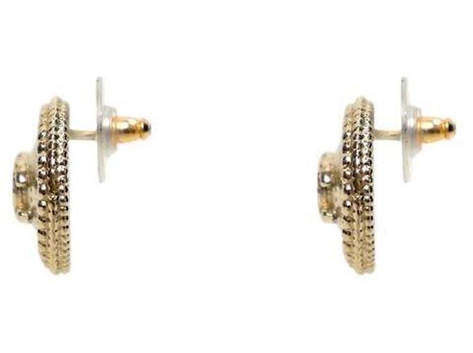 Chanel Orecchini rotondi CC Gold - vista 2