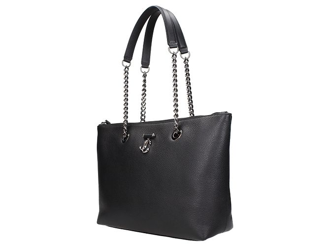 Jimmy Choo Borsa a tracolla in pelle nera - vista 2