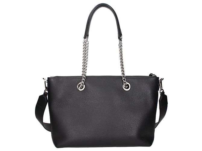 Jimmy Choo Borsa a tracolla in pelle nera - vista 3