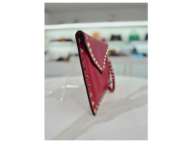 Valentino Clutch a busta con tracolla Rockstud in pelle - vista 13