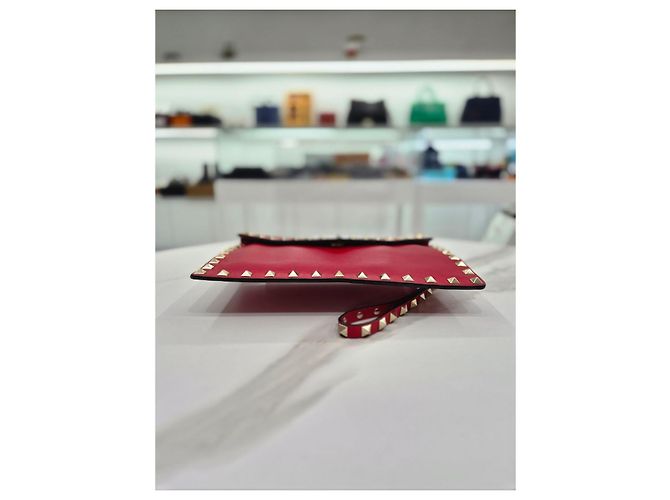 Valentino Clutch a busta con tracolla Rockstud in pelle - vista 15