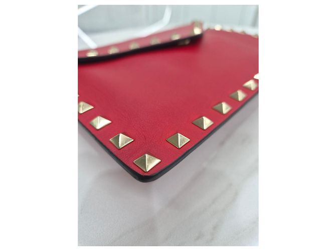 Valentino Clutch a busta con tracolla Rockstud in pelle - vista 18