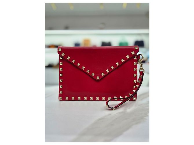 Valentino Clutch a busta con tracolla Rockstud in pelle - vista 2