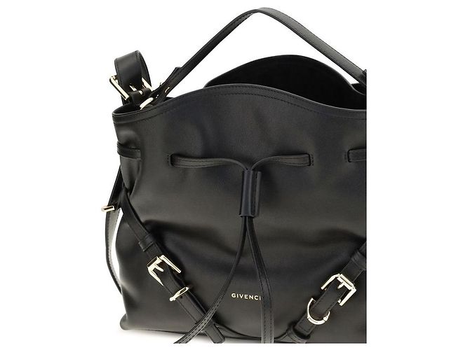 Givenchy Borsa Bucket Bos Taurus in pelle di vitello nera - vista 4