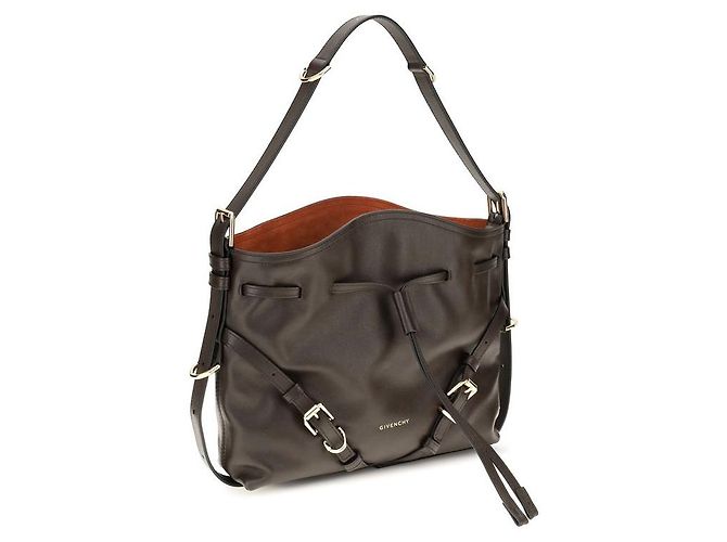 Givenchy Borsa bucket Bos Taurus in pelle di vitello marrone - vista 2