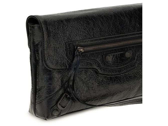 Balenciaga Clutch Black Lamb Ovis Aries - vista 4