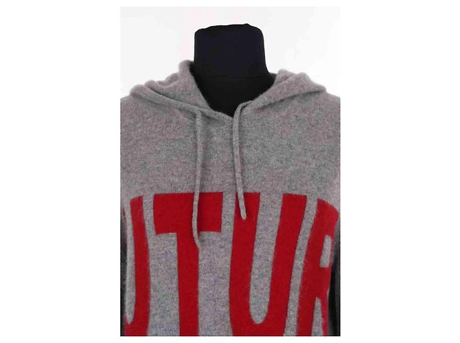 Autre Marque From Future Kapuzenpullover aus Kaschmir in Grau - Ansicht 2