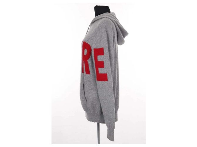 Autre Marque From Future Kapuzenpullover aus Kaschmir in Grau - Ansicht 3