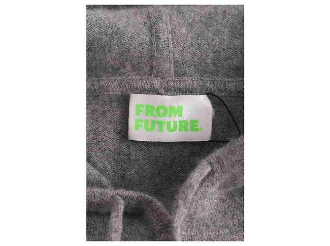 Autre Marque From Future Kapuzenpullover aus Kaschmir in Grau - Ansicht 5