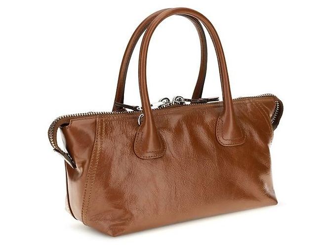 Miu Miu Borsa Bos Taurus in pelle di vitello marrone - vista 3