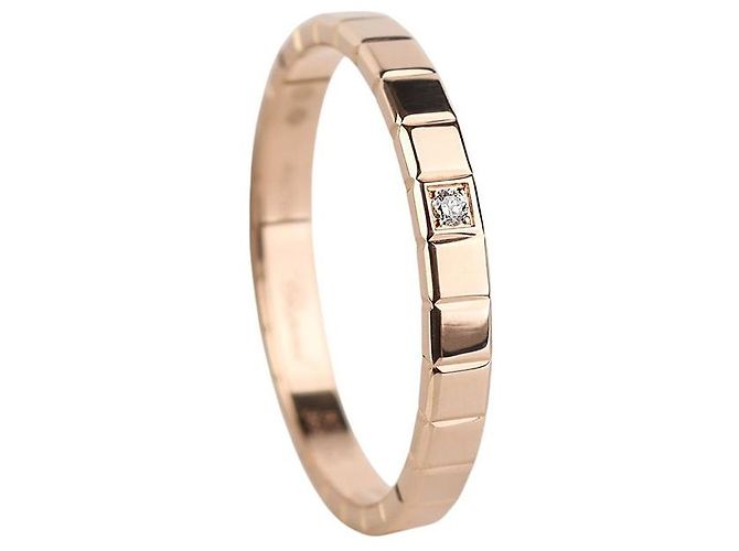 Chopard Anello Mini Ice Cube con Diamante in Pink Gold Misura - vista 2