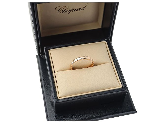 Chopard Anello Mini Ice Cube con Diamante in Pink Gold Misura - vista 5