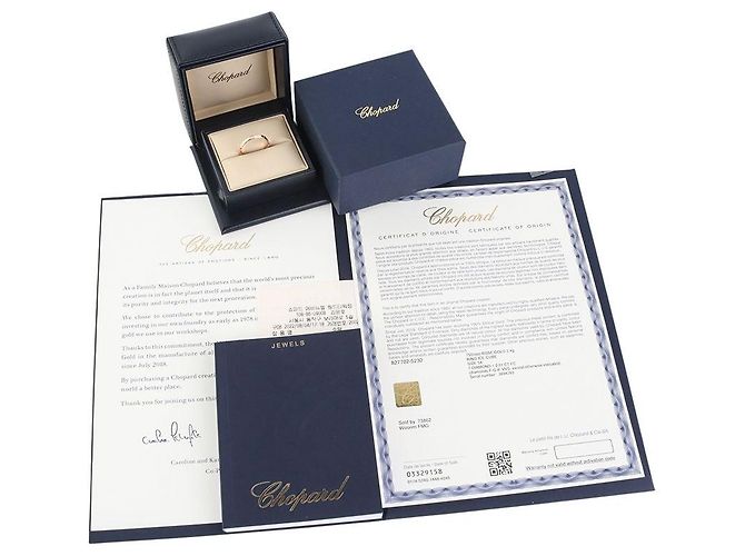 Chopard Anello Mini Ice Cube con Diamante in Pink Gold Misura - vista 6