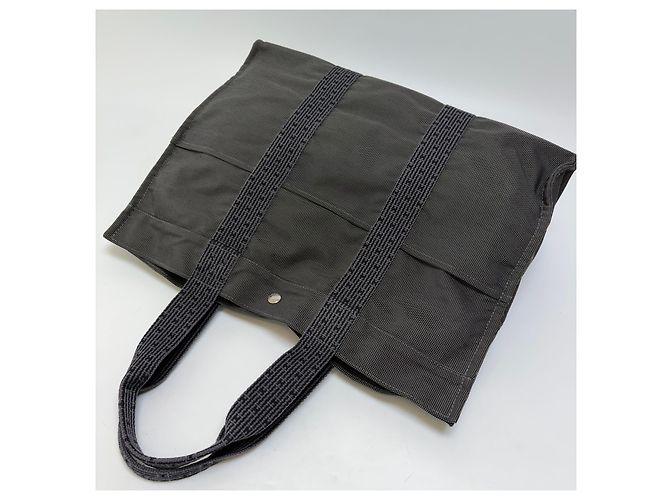 Hermès Borsa da Viaggio GM Boston Bag Unisex Grigia - vista 12