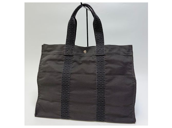 Hermès Borsa da Viaggio GM Boston Bag Unisex Grigia - vista 3