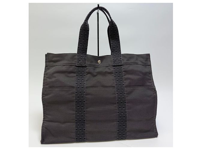 Hermès Borsa da Viaggio GM Boston Bag Unisex Grigia - vista 4
