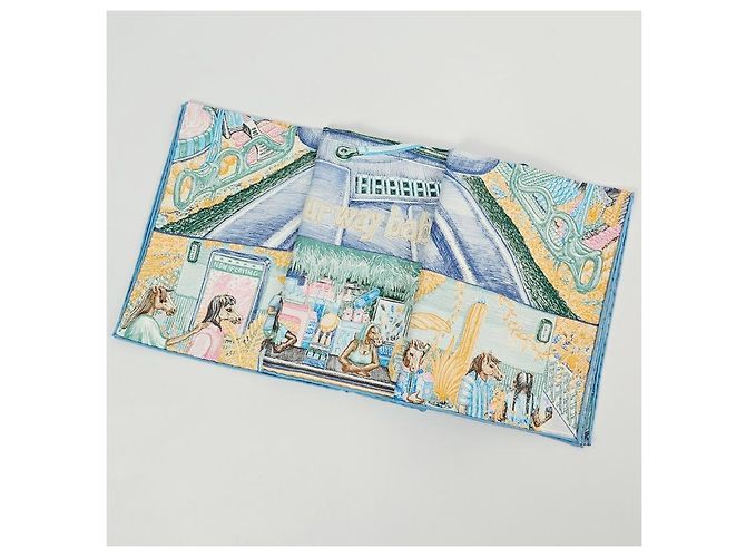 Hermès Sciarpa di seta da donna City of Light Blu scuro - vista 10