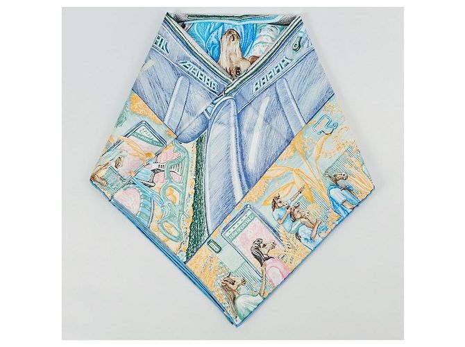 Hermès Sciarpa di seta da donna City of Light Blu scuro - vista 6