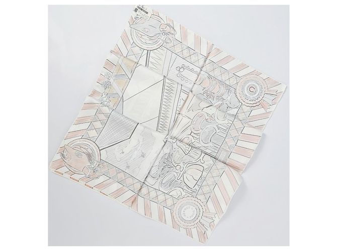 Hermès Pañuelo de seda double face con bordes enrollados - vista 13