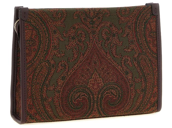 Etro Pochette multicolore in poliestere - vista 2