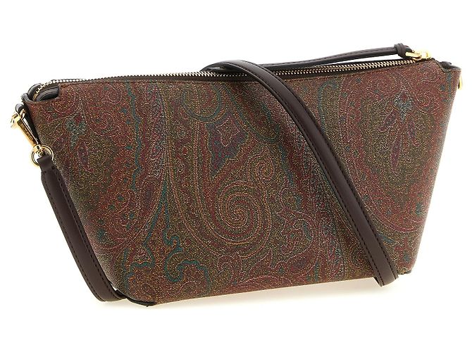Etro Borsa a tracolla in cotone marrone - vista 2