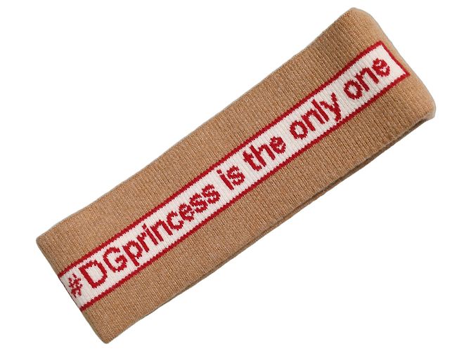 Dolce & Gabbana Beiges Cashmere Strick-Stirnband bestickt Einheitsgröße - Ansicht 3