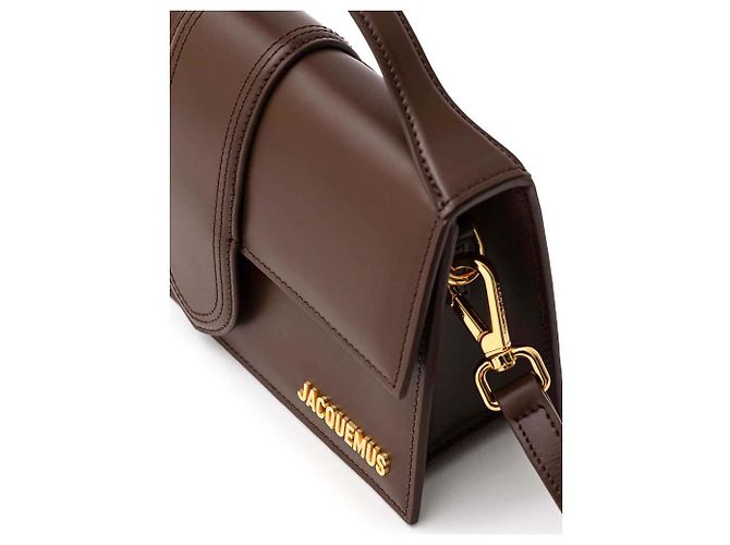 Jacquemus Borsa a mano in pelle marrone - vista 3