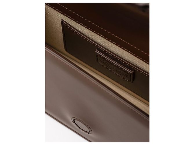 Jacquemus Borsa a mano in pelle marrone - vista 4